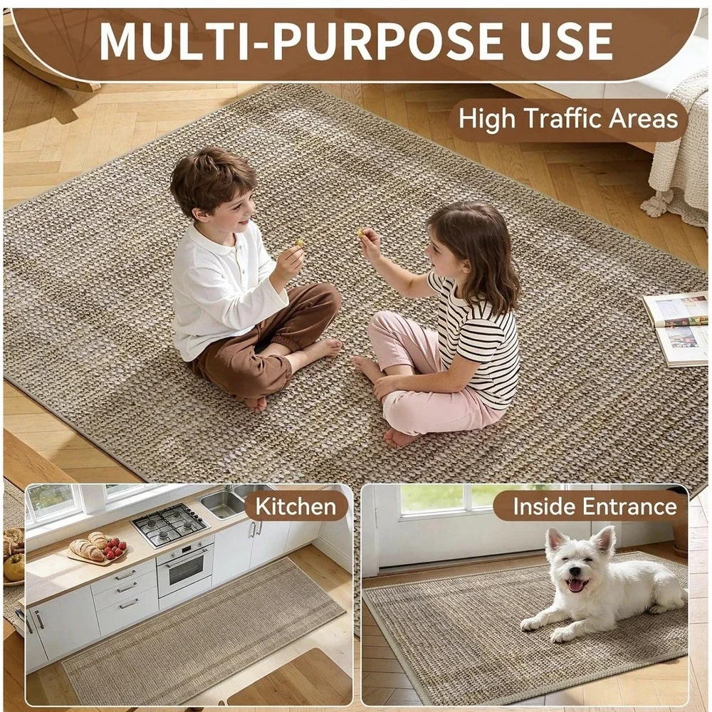 Hallway Runner Rug 2x6 Non Slip Washable Kitchen Runners Mat Thin Entryway Floor